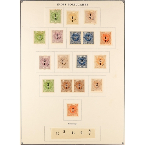 1163 - PORTUGUESE COLONIES PORTUGUESE INDIA FOURNIER FORGERIES from the famous Fournier album (100+ stamps,... 