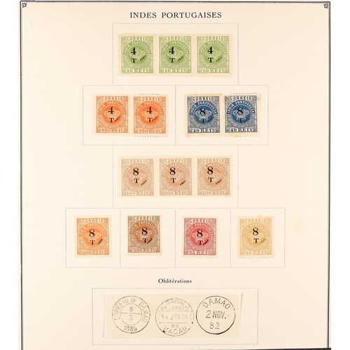 1163 - PORTUGUESE COLONIES PORTUGUESE INDIA FOURNIER FORGERIES from the famous Fournier album (100+ stamps,... 