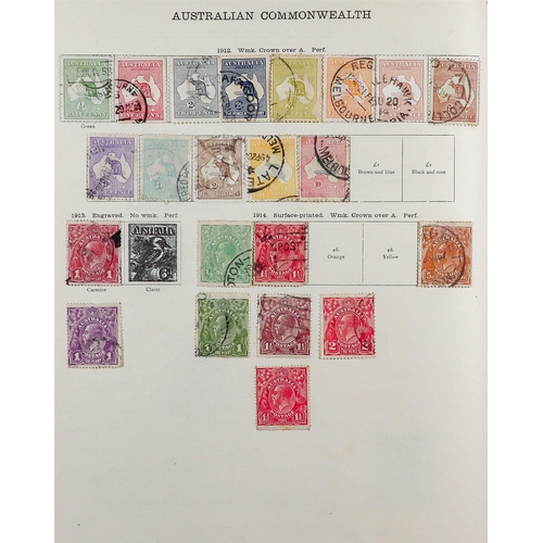 118 - 1840-1915 WORLD COLLECTION IN THE IDEAL ALBUM Mint & used stamps, includes British Commonwealth Aust... 