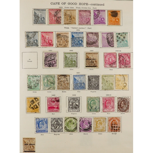 118 - 1840-1915 WORLD COLLECTION IN THE IDEAL ALBUM Mint & used stamps, includes British Commonwealth Aust... 