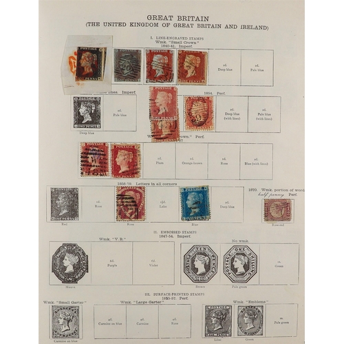 118 - 1840-1915 WORLD COLLECTION IN THE IDEAL ALBUM Mint & used stamps, includes British Commonwealth Aust... 