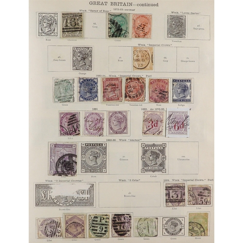 118 - 1840-1915 WORLD COLLECTION IN THE IDEAL ALBUM Mint & used stamps, includes British Commonwealth Aust... 