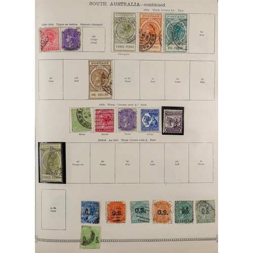 118 - 1840-1915 WORLD COLLECTION IN THE IDEAL ALBUM Mint & used stamps, includes British Commonwealth Aust... 