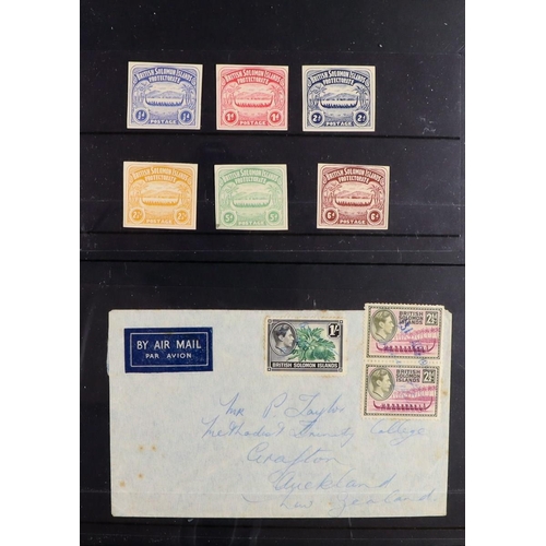 1228 - SOLOMON IS. 1907 - 1980s BOXED COLLECTIONS. A range of stamps and covers which includes 1907 plate p... 