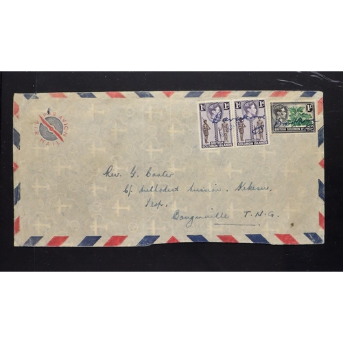 1228 - SOLOMON IS. 1907 - 1980s BOXED COLLECTIONS. A range of stamps and covers which includes 1907 plate p... 