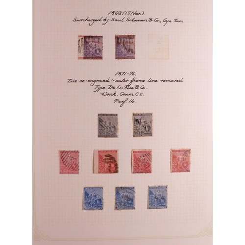 1236 - SOUTH AFRICA -COLS & REPS CAPE OF GOOD HOPE FOLDER. Different collections of mint an used which incl... 