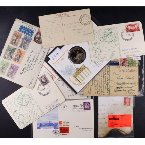 124 - WORLD COVERS & CARDS 20th Century accumulation in three cartons, includes commercial & philatelic ma... 