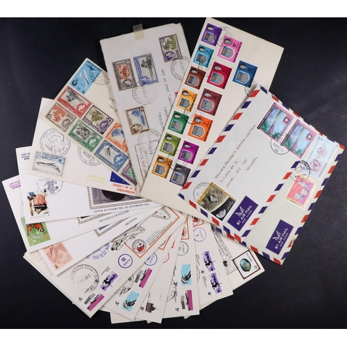 124 - WORLD COVERS & CARDS 20th Century accumulation in three cartons, includes commercial & philatelic ma... 