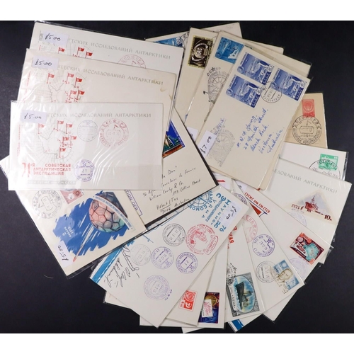 124 - WORLD COVERS & CARDS 20th Century accumulation in three cartons, includes commercial & philatelic ma... 