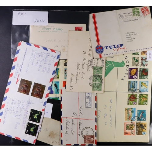 124 - WORLD COVERS & CARDS 20th Century accumulation in three cartons, includes commercial & philatelic ma... 