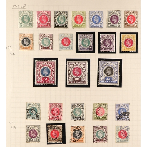 1240 - SOUTH AFRICA -COLS & REPS NATAL 1859 - 1902 COLLECTION of 60 mint & used stamps on album pages, note... 