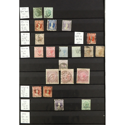 1241 - SOUTH AFRICA -COLS & REPS NATAL 1859 - 1895 COLLECTION of 70+ used stamps incl semi-specialised with... 