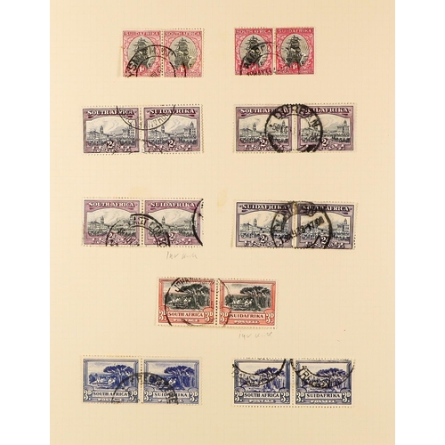 1248 - SOUTH AFRICA 1910 - 1935 FINE USED COLLECTION annotated on pages with shades, watermark varieties, b... 