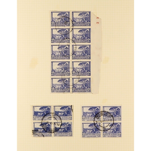 1248 - SOUTH AFRICA 1910 - 1935 FINE USED COLLECTION annotated on pages with shades, watermark varieties, b... 