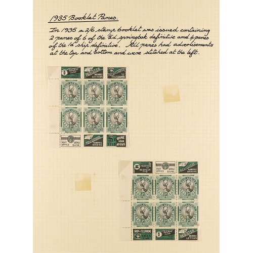 1253 - SOUTH AFRICA 1925 - 1935 SPECIALIZED MINT COLLECTION annotated on pages with many shades, varieties,... 