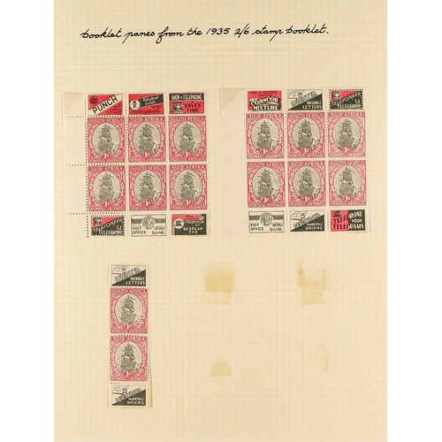 1253 - SOUTH AFRICA 1925 - 1935 SPECIALIZED MINT COLLECTION annotated on pages with many shades, varieties,... 