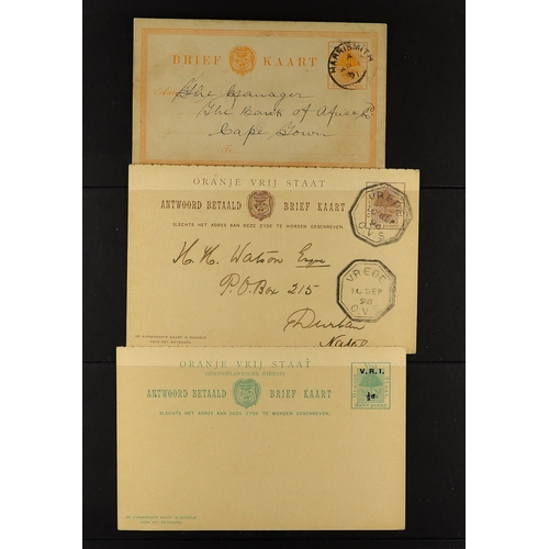 1262 - SOUTH AFRICA POSTAL STATIONERY & COVERS collection of 27 mainly used items from different provinces ... 