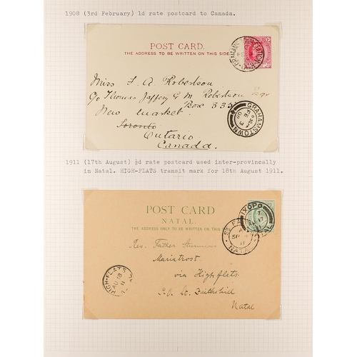 1262 - SOUTH AFRICA POSTAL STATIONERY & COVERS collection of 27 mainly used items from different provinces ... 