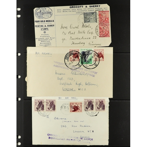 1262 - SOUTH AFRICA POSTAL STATIONERY & COVERS collection of 27 mainly used items from different provinces ... 