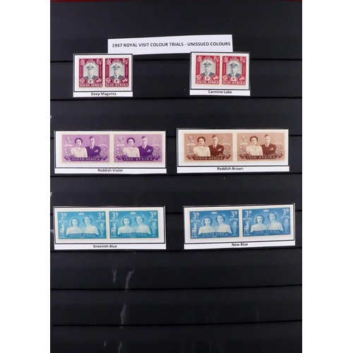 1263 - SOUTH AFRICA SPECIALIZED COLLECTIONS & ITEMS IN BOX. 1910 to 2000's stamps & other items in stockboo... 