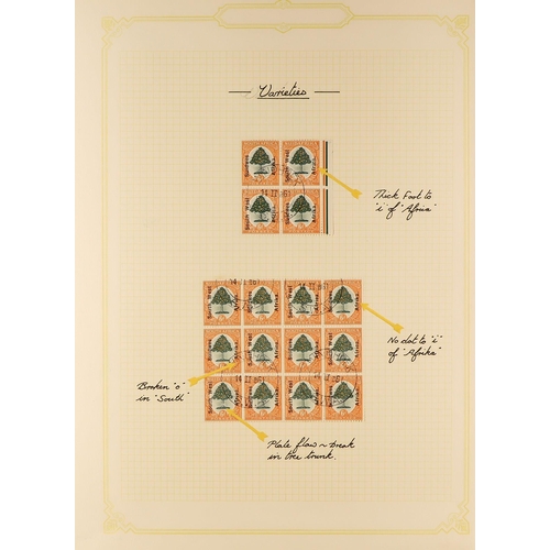 1264 - SOUTH WEST AFRICA 1926 - 1930 SEMI-SPECIALISED COLLECTION annotated on pages, of mint & used items o... 