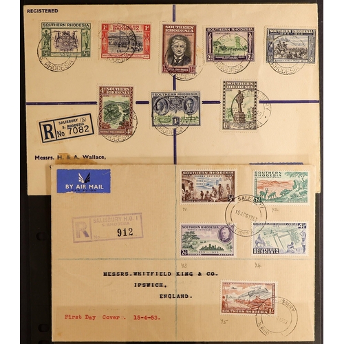 1275 - SOUTHERN RHODESIA 1931 - 1953 COVERS range of 21 items. Lot 1275 (M) [b]