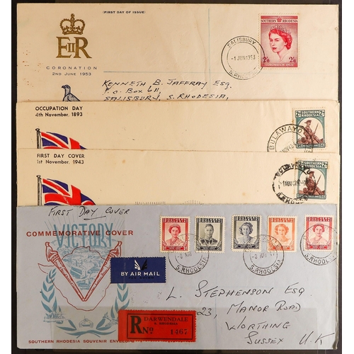 1275 - SOUTHERN RHODESIA 1931 - 1953 COVERS range of 21 items. Lot 1275 (M) [b]