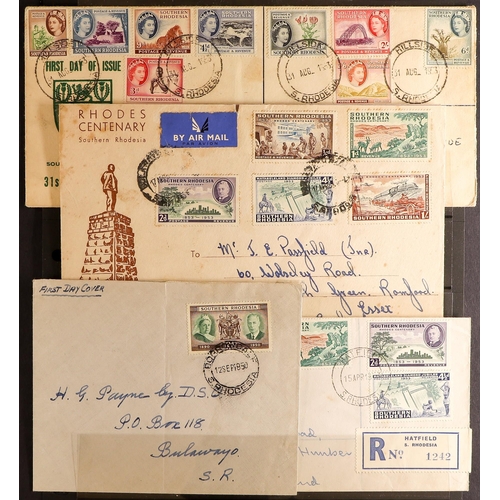 1275 - SOUTHERN RHODESIA 1931 - 1953 COVERS range of 21 items. Lot 1275 (M) [b]