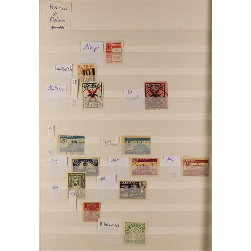 1277 - SPAIN 1936 - 1939 CIVIL WAR COLLECTION of mint stamps, note Alicante, Baleares, Barcelona (with mini... 