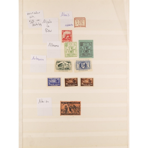 1277 - SPAIN 1936 - 1939 CIVIL WAR COLLECTION of mint stamps, note Alicante, Baleares, Barcelona (with mini... 