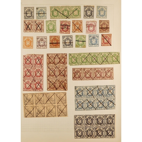 1280 - SPAIN REVENUE STAMPS, WITH COLONIES. Collection of chiefly 19th century revenue stamps in album. SPA... 