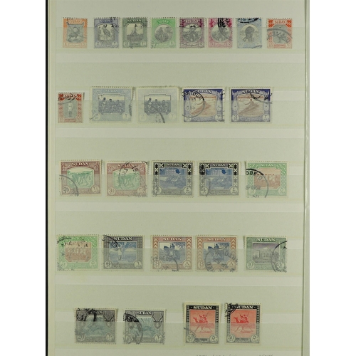 1284 - SUDAN 1897 - 1961 FINE USED COLLECTION on protective pages, 1897 set to 5pi, 1898 set, 1902-21 set, ... 