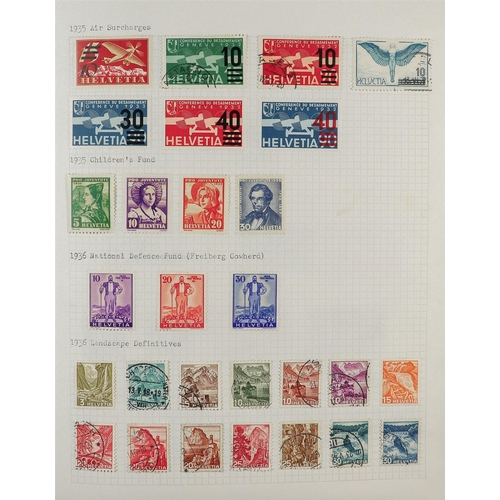 1307 - SWITZERLAND 1854-2020 COMPREHENSIVE COLLECTION in album, mint & used, from 2010 onwards only mint wi... 