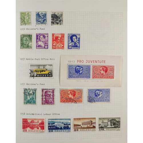 1307 - SWITZERLAND 1854-2020 COMPREHENSIVE COLLECTION in album, mint & used, from 2010 onwards only mint wi... 