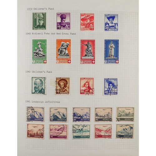 1307 - SWITZERLAND 1854-2020 COMPREHENSIVE COLLECTION in album, mint & used, from 2010 onwards only mint wi... 