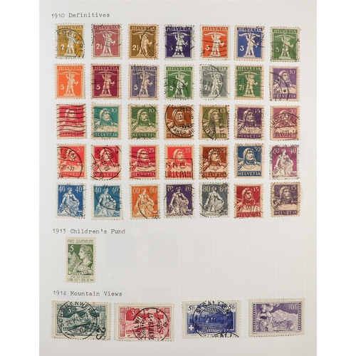 1307 - SWITZERLAND 1854-2020 COMPREHENSIVE COLLECTION in album, mint & used, from 2010 onwards only mint wi... 