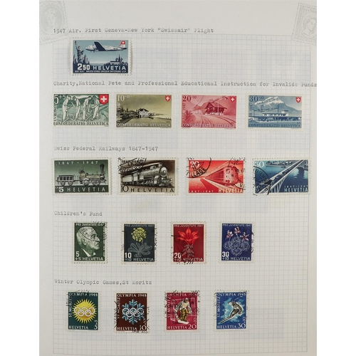 1307 - SWITZERLAND 1854-2020 COMPREHENSIVE COLLECTION in album, mint & used, from 2010 onwards only mint wi... 