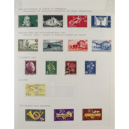 1307 - SWITZERLAND 1854-2020 COMPREHENSIVE COLLECTION in album, mint & used, from 2010 onwards only mint wi... 