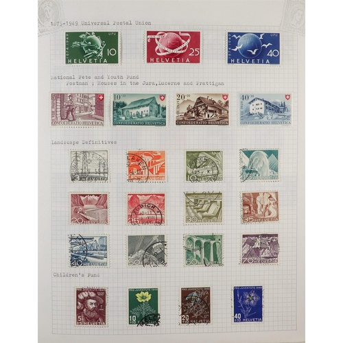 1307 - SWITZERLAND 1854-2020 COMPREHENSIVE COLLECTION in album, mint & used, from 2010 onwards only mint wi... 