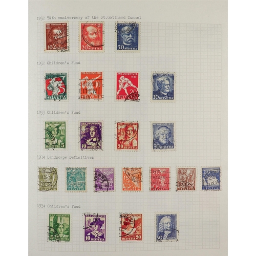 1307 - SWITZERLAND 1854-2020 COMPREHENSIVE COLLECTION in album, mint & used, from 2010 onwards only mint wi... 