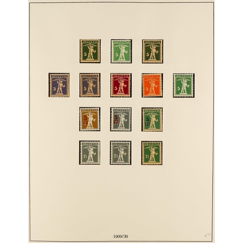 1310 - SWITZERLAND 1900 - 1938 MINT COLLECTION in hingeless album, with a good level of completion for the ... 