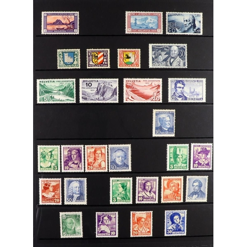 1316 - SWITZERLAND EX DEALER'S BOX OF COLLECTIONS from various sources. Includes Standing Helvetas, 1913-19... 