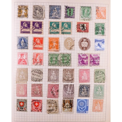 1316 - SWITZERLAND EX DEALER'S BOX OF COLLECTIONS from various sources. Includes Standing Helvetas, 1913-19... 