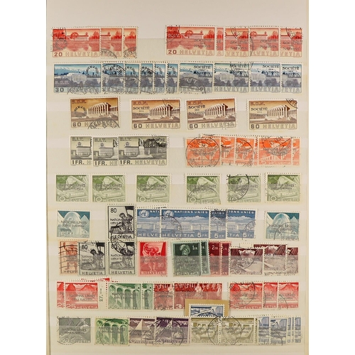 1318 - SWITZERLAND INTERNATIONAL ORGANISATION STAMPS 1922 - 1960's mint and used stamps in 2 albums, Societ... 