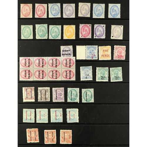 1328 - TONGA 1886 - 1969 MINT COLLECTION on protective pages includes sets, some blocks, note 1886-88, 1893... 