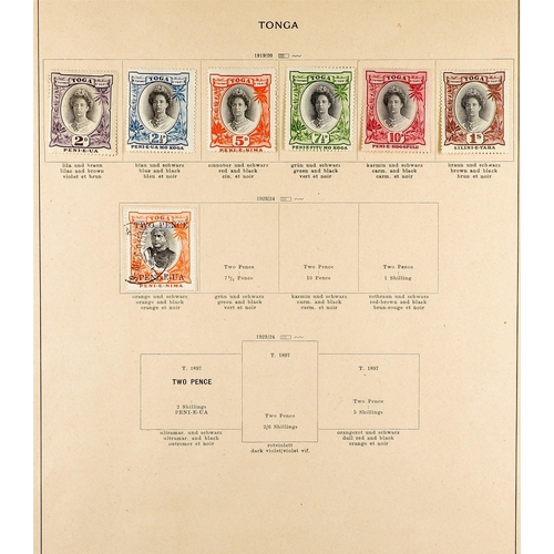 1331 - TONGA 1887 - 1938 COLLECTION of mint & used stamps on pages, stc £1400+. Lot 1331 (M) [c]