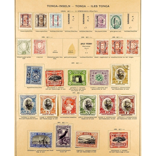 1331 - TONGA 1887 - 1938 COLLECTION of mint & used stamps on pages, stc £1400+. Lot 1331 (M) [c]