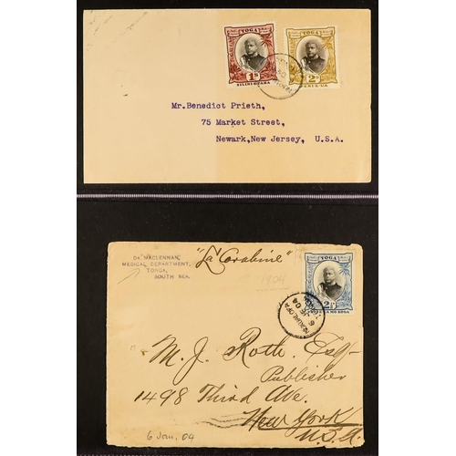 1332 - TONGA 1901 - 1947 COVERS collection of 25 items includes 1901 to England with 