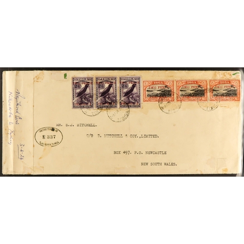 1332 - TONGA 1901 - 1947 COVERS collection of 25 items includes 1901 to England with 