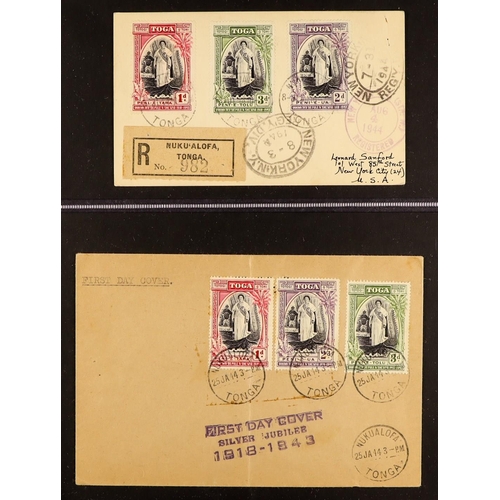 1332 - TONGA 1901 - 1947 COVERS collection of 25 items includes 1901 to England with 